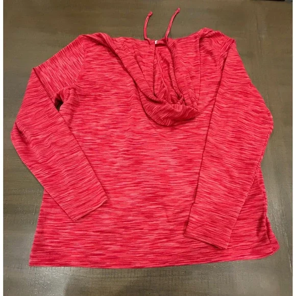 Tommy Bahama Men's XL Red Heathered Pullover Hoodie Long Sleeve Shirt - Picture 5 of 10